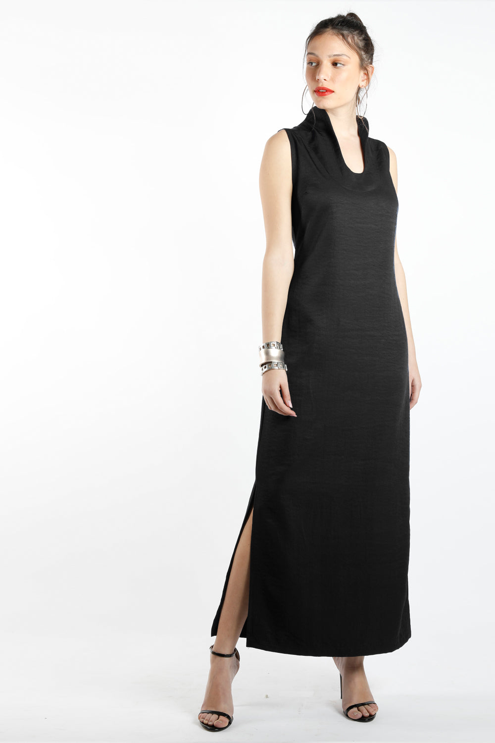 שמלת ערב  מקסי שחורה- ליבלין